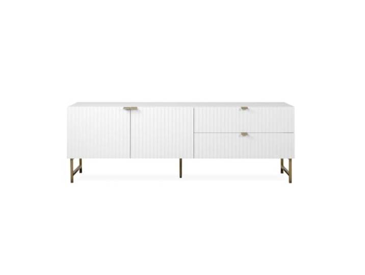 Meuble TV 2 Portes 2 Tiroirs L179 cm - GLASGOW