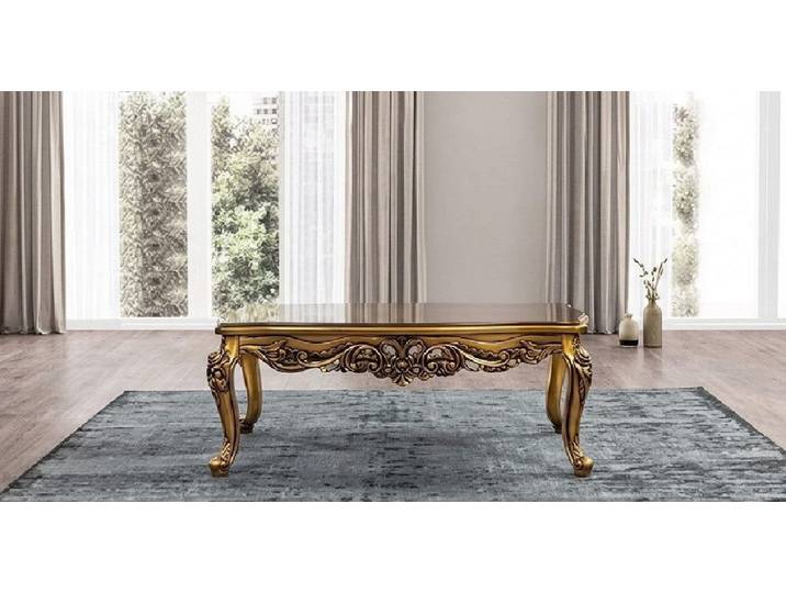 Xlmoebel Couchtisch Eleganter Barock Beistelltisch aus Holz Sofort (1-St., Barock Beistelltisch), Made in Europa