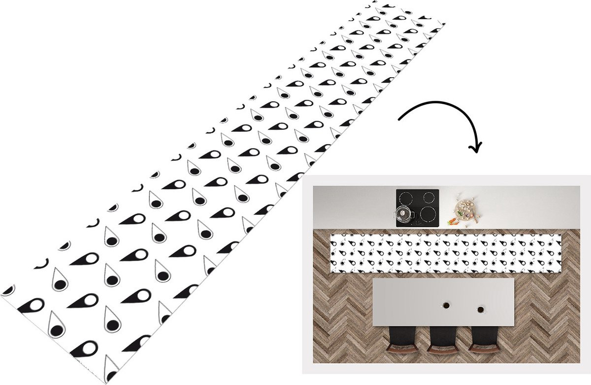 KitchenYeah Keukenloper van Vinyl - Rechthoekig
