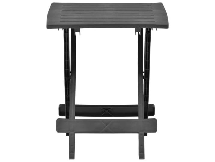 vidaXL Table de jardin pliante anthracite 45x43x50 cm plastique