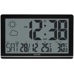 Explore Scientific RDC-8001 Digitale Wetterstation Schwarz LCD Batterie, Wetterstation, Schwarz