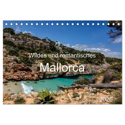 Wildes und romantisches Mallorca (Tischkalender 2026 DIN A5 quer), CALVENDO Monatskalender