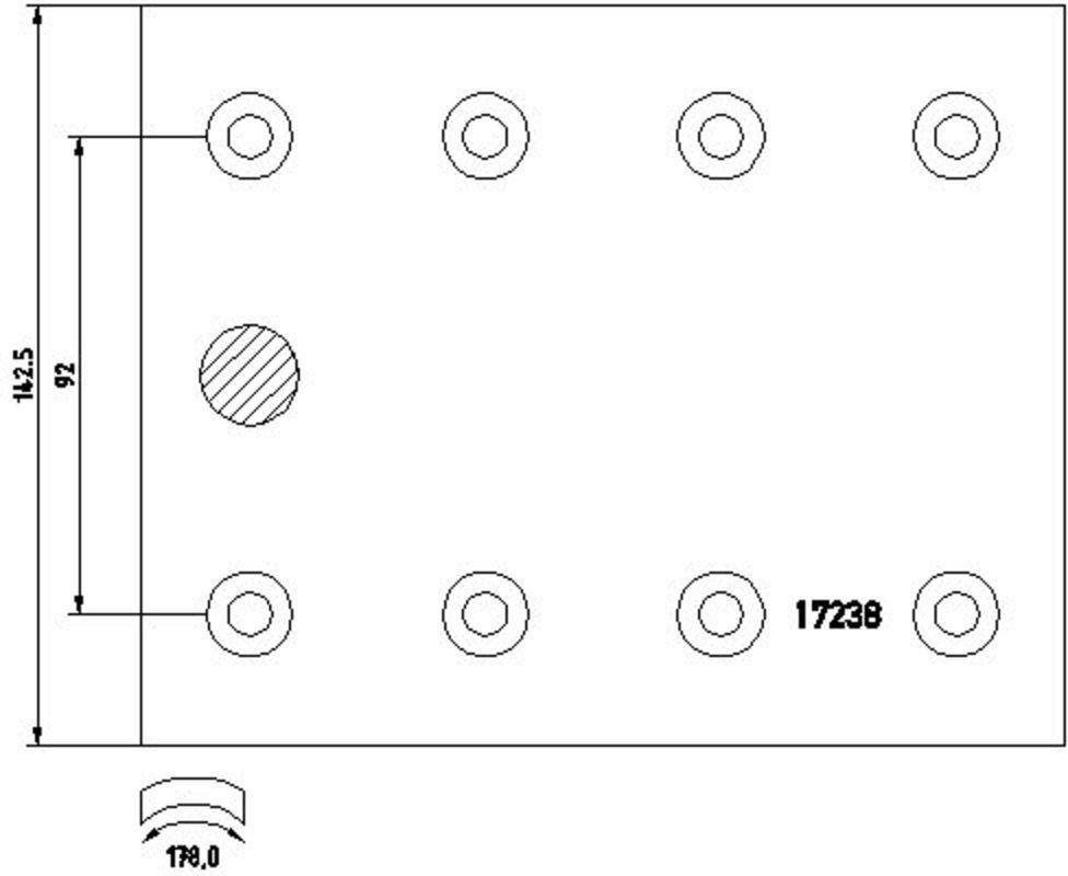 Bremsbackenbelag TEXTAR 1723802