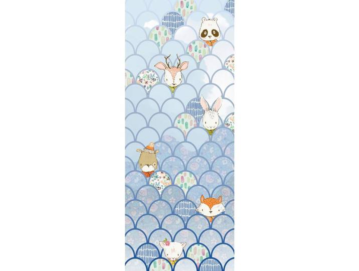 VLIESTAPETE SHELLY BLUEWAVE PANEL