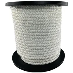 Overmann, Seil, Kordel Seilraddurchmesser 10mm weiß feste Flechtung m.Seele (100 m)