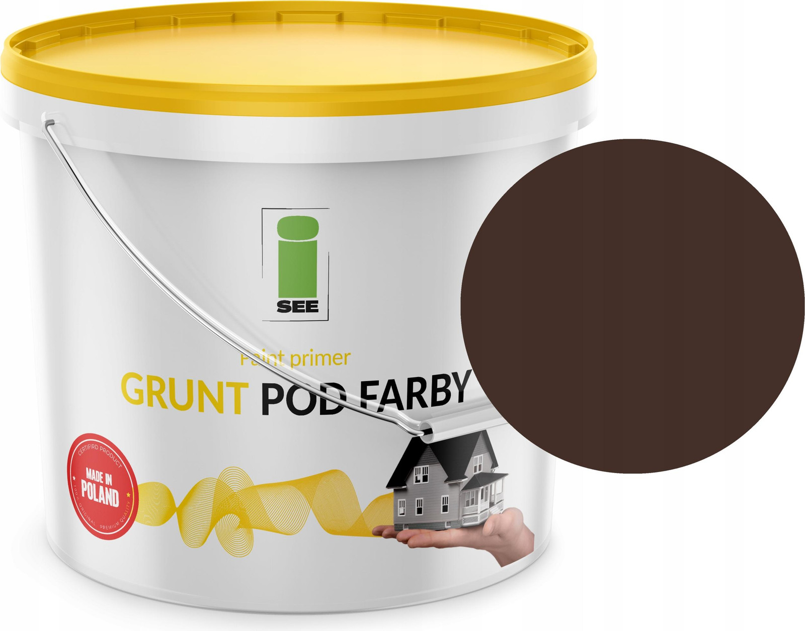 I SEE Chocoladebruine siliconen gevelprimer, 10 liter