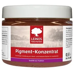 Leinos Pigment-Konzentrat 668 Eisenoxid Mahagoni - 0,5 l Glas