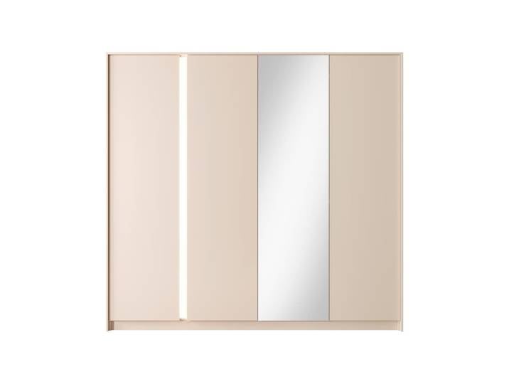 Compleo Kleiderschrank Geräumiger Kleiderschrank für Schlafzimmer NINA Glamour-Stil