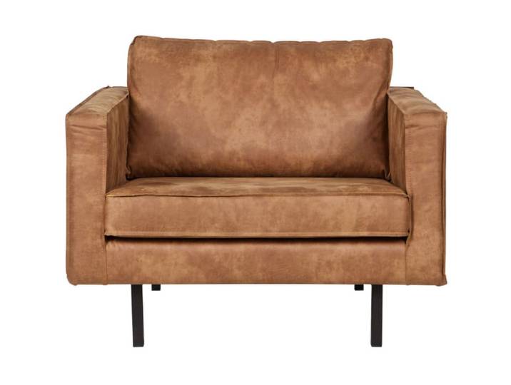 Fauteuil design en cuir recyclé