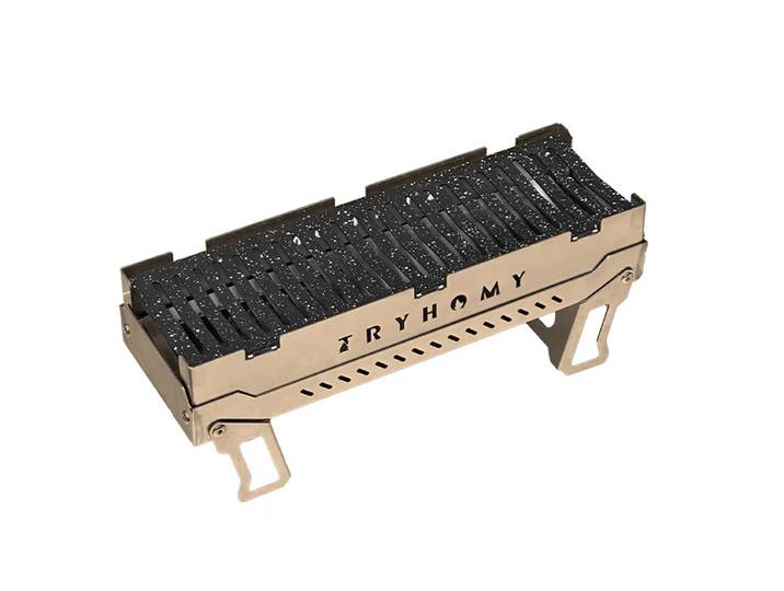 Tryhomy IGT poêle à Barbecue pliant 0.5 unité gril poêle SUS304 poêle de bureau en plein air Barbecue charbon de bois IGT Table poêle équipement de Camping