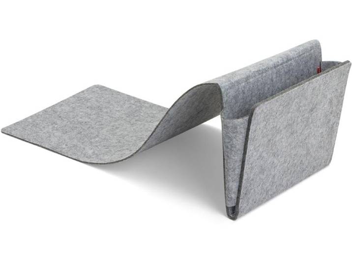 Aufbewahrungsbox Kikkerland für das Sofa aus Filz , grau, B:27cm H:83cm T:27cm, Aufbewahrungsboxen, Aufbewahrungsbox