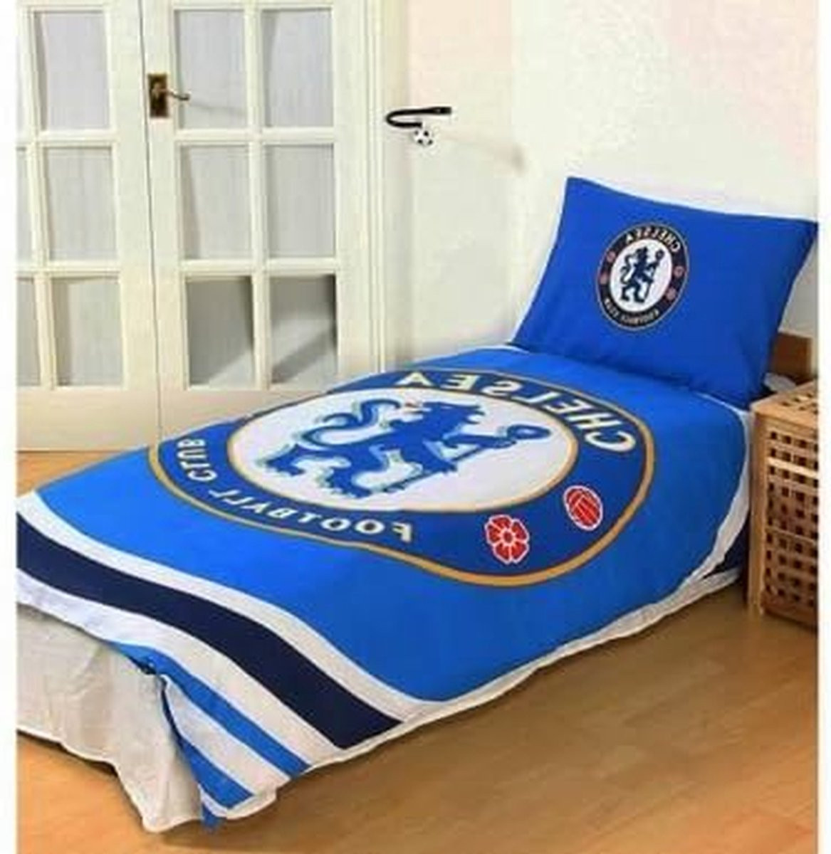 Officieel gelicentieerd Chelsea FC dekbedovertrek - Blauw - 135 x 200 cm
