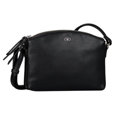 Umhängetasche TOM TAILOR "Roma", Damen, Gr. B/H/T: 25cm x 17cm x 7,5cm, schwarz, Polyurethan, Polyurethan (PU), clean, gepflegt, unifarben, Taschen Umhängetasche, aus fein genarbtem Lederimitat, modisch schlicht