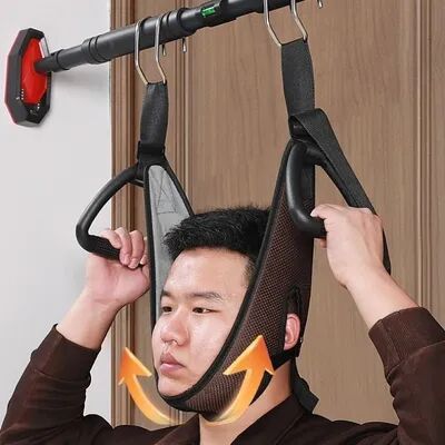 Multisell Products Hub Cervical Traction Belt, Neck Stretching Device, Horizontal Bar Suspension, Household Neck Traction thick Style