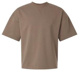 American Apparel FTEX00 French Terry Ex Crew T-Shirt in Savana size Small   Cotton