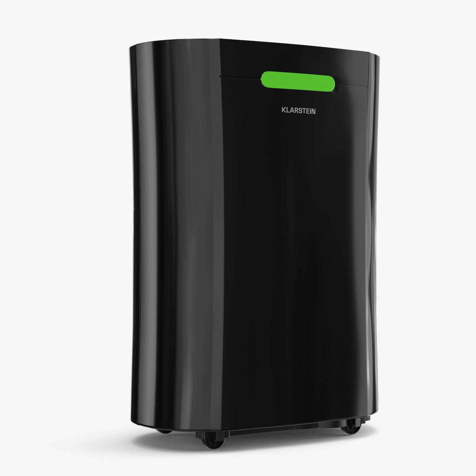 AeroDry 10 Luftentfeuchter 165W Leistung 10L/Tag 135m³/h für bis zu 15m² DrySelect-Funktion Schwarz 10l/24h