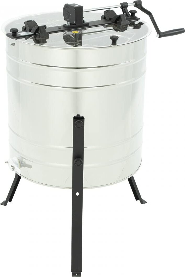 LYSON 4-Waben Honigschleuder Diagonalschleuder Ø600 Manuelle für 4 Rähmchen Universal Honeyextractor Tangentialschleuder Handantrieb Imkerei