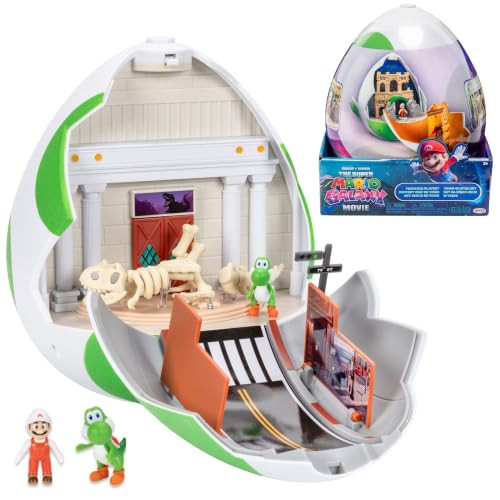 Jakks Pacific The Super Mario Galaxy Movie Yoshi Ei Playset met Yoshi En Fire Mario Figuren en Decoratie