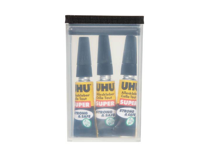 UHU Alleskleber Super Strong & Safe 3 × 1 g