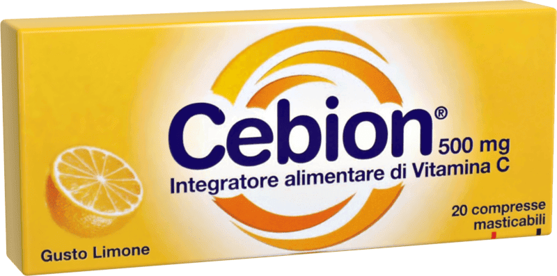 Cebion Limone Integratore di Vitamina C 20 Compresse Masticabili