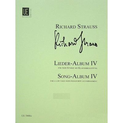 Strauss, R: Lieder-Album Band 4 tief -