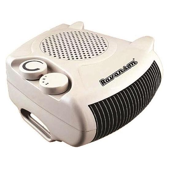Ravanson Elektroheizlüfter FH-200 weiss und schwarz 2000 W (2000 W) (FH-200)