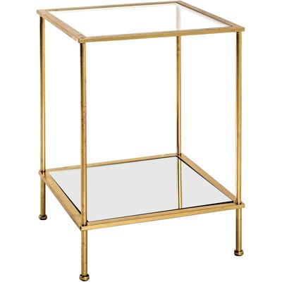 Beistelltisch HAKU "Sofatisch, Wohnzimmertisch", gold (gold, gold, gold), B:39cm H:55cm T:39cm, Tische, Beistelltisch, quadratisch - aus Metall Gold B/T/H 39/39/55 cm