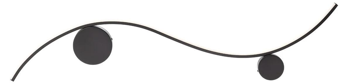 WAVE AP LED Wandlamp - Zwart - Diameter: 100 cm, Hoogte: 31,5 cm