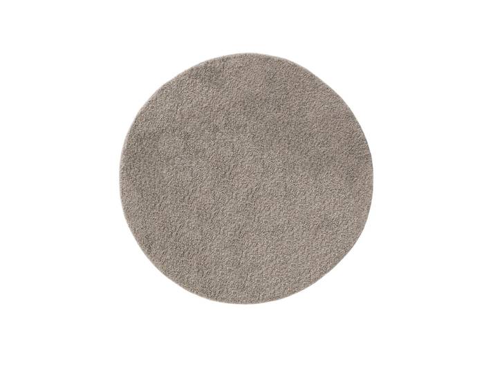 Tapis à poils longs gris clair d 160 rond