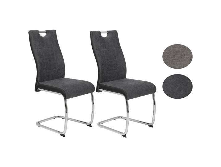 Schwingstuhl Alina S Anthrazit 2er-Set