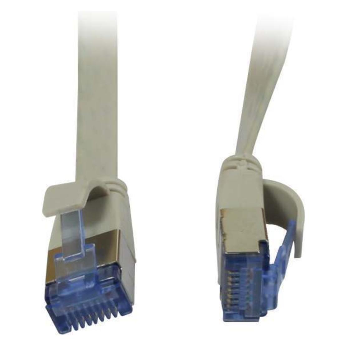 Synergy 21 Patchkabel RJ45, CAT6A 500Mhz, 1.5m, grau, U/FTP, flach,AWG32 (U/FTP, CAT6a, 1.50 m) (S216865)