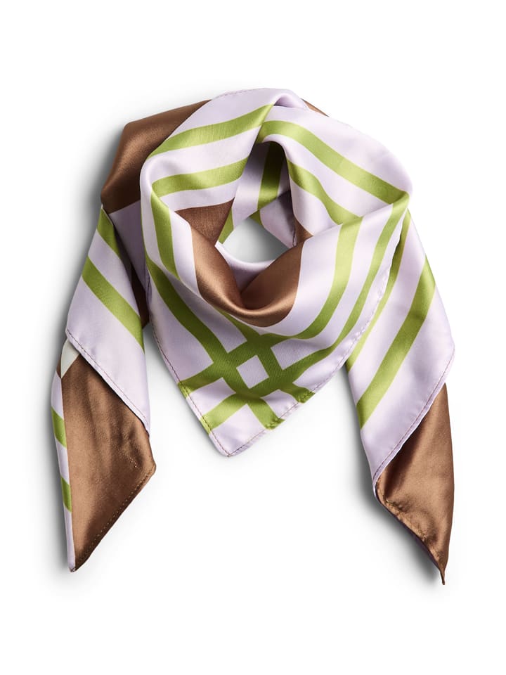 Pieces Tuch "Justine" in Flieder/ Hellbraun - (L)66 x (B)66 cm - onesize