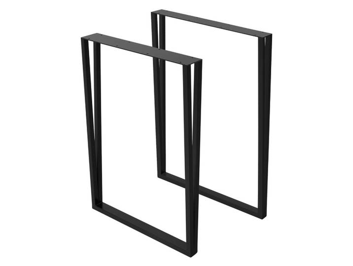 Ml-Design Tischbeine 2er Set 50xH71,5 cm Schwarz, Metall, 50x71.5x8 cm, Esszimmer, Esstische, Tischsysteme, Tischgestell