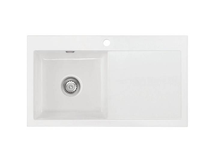 Systemceram Spüle Mera 90, Weiß Hochglanz, Keramik, 90x20x51 cm, Küchen, Küchenausstattung, Küchenspülen, Keramikspüle