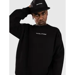 Volcom Stone Crew Fleece Pullover black Gr. S