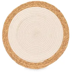 San Ignacio KINVARA - Esparto Untersetzer 35x35cm in weißer Spirale