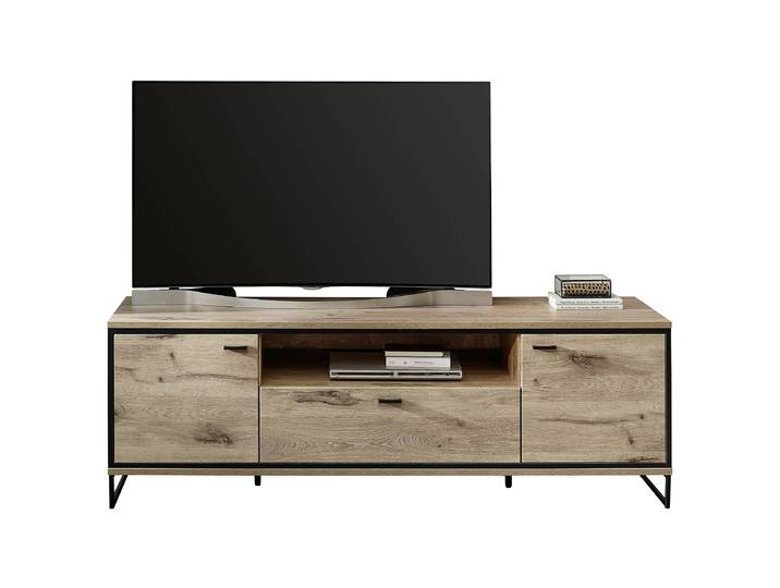 TV-Lowboard MDF Mitteldichte Holzfaserplatte , foliert Braun 180cm