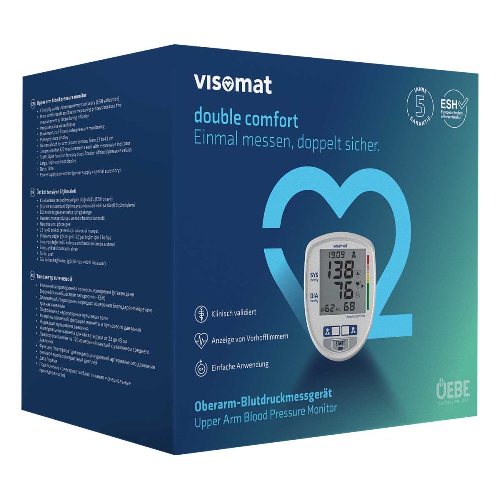 Uebe Medical GmbH Visomat double comfort Oberarm Blutdruckmessgerät 07387350