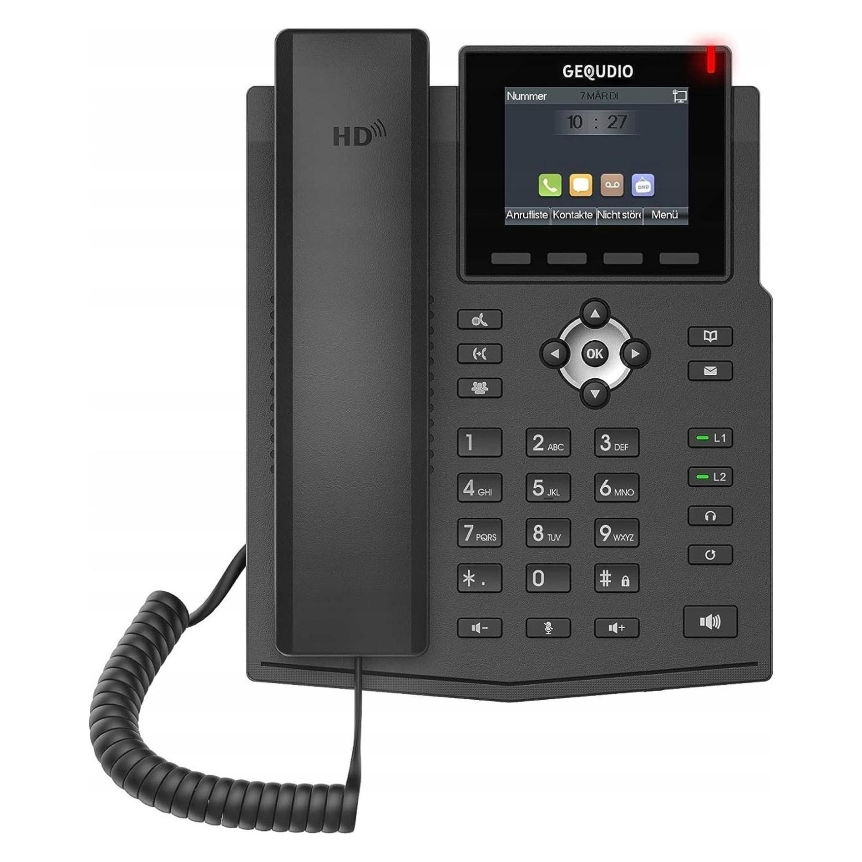 Gequdio GX3+ IP-Telefonset mit Ladegerät (WA9520)