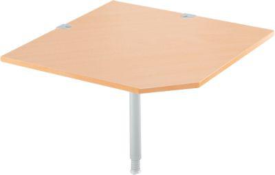Schäfer Shop Select Systemwinkelplatte, CAD, Fuß, B 1000 x T 1000 mm, Buche/weißalu