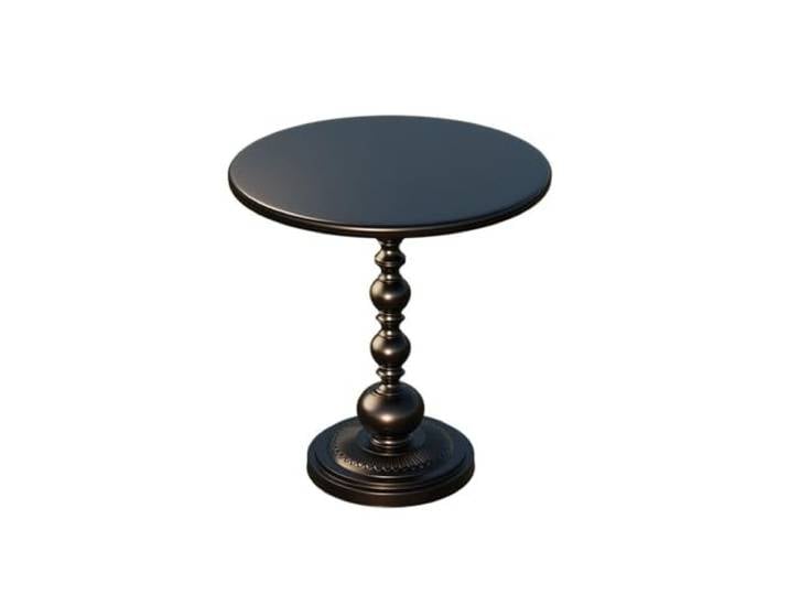 Couchtisch im Landhausstil Retro-Sofa-Beistelltisch. Runder Kleiner Couchtisch aus Eisen(Schwarz,Groß)