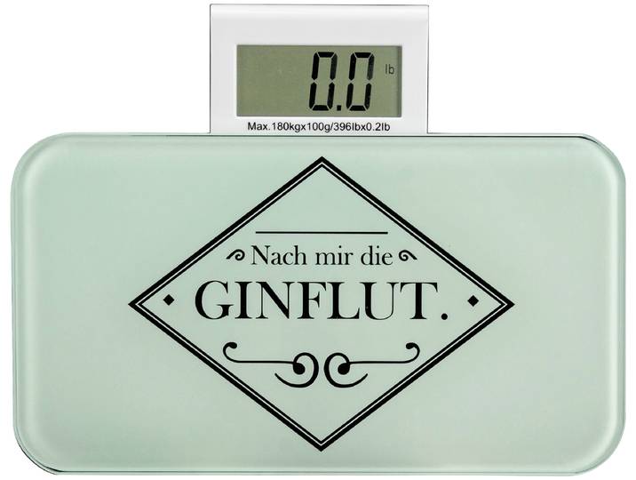 Personenwaage SEE∙MANN∙GARN Digitale Mini-Personenwaage Gin , transparent (clear), Glas, Personenwaagen, Personenwaage