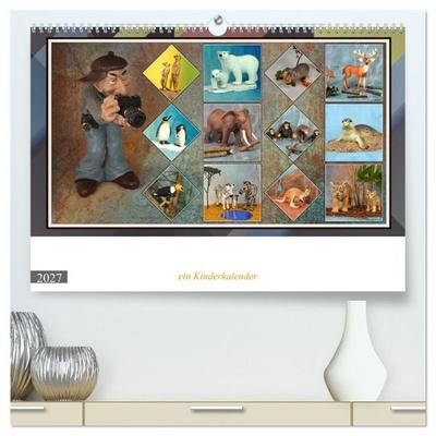 Fotograf auf Pirsch - ein Kinderkalender (hochwertiger Premium Wandkalender 2027 DIN A2 quer), Kunstdruck in Hochglanz