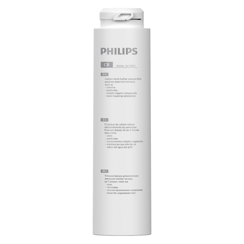 Philips AUT883 / Ersatzfilter / Aktivkohle + Polyphenylenmembran + Mineralisierung / für AUT3268 (AUT883/10)