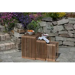 Garten-Beistelltischset Woodie 3er-Set Teak