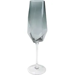 KARE DESIGN Sektglas Diamond 365 ml Glas Grau
