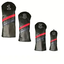 Retro Golf Headcover schwarz