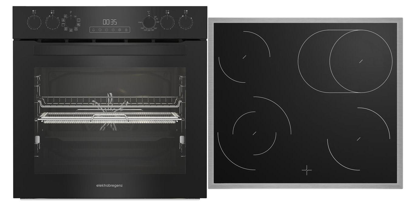 Elektrabregenz HE 84091 BRBAF, Keramik, 4 Zone(n), Glas, Schwarz, Berührung, 4 Zone(n)