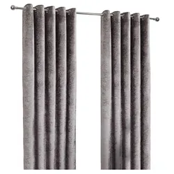 ÖSENVORHANG Pannesamt verdunkelnd gefüttert, 167/137 cm