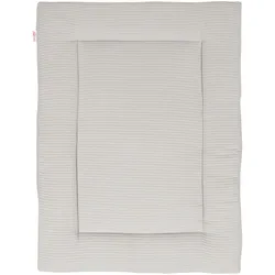babybay® Krabbeldecke Waffelpiqué 75x100 cm, grau